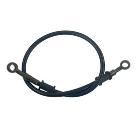 Brake Hose Motorcycle Brake Hose Stainless Steel Mesh Brake Clutch Hose Hydraulic Brake Mesh Hose Hydraulic Brake Hose 28° Twist Black (Set of 1) (90cm)