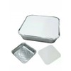 PRECIOUS LONDON Aluminium Foil Food Containers with Lids, 50 Pack,