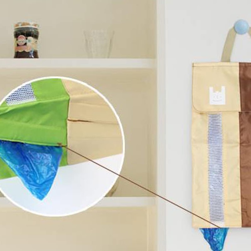 TARATI Plastic Bag Holder, Shopping Bag Stocker, Garbage Bag Storage,