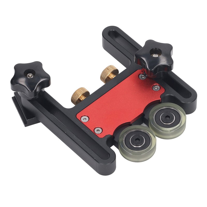 Table Saw Stock Roller Woodworking Double Wheel Sliding Feeding Guide