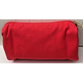 Origins NEW Origins Solid Red Canvas Makeup Cosmetic Travel Bag Case