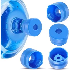 3 and 5 Gallon Water Jug Cap, Reusable  Grade  Replacement Cover for 55mm Opening Water Jug Lid, Non Spill Water Bottle Caps - pack of 5 (5) - Colour: 5