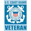 U.S. Coast Guard Veteran 4" x 3" Decal