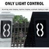 Solar Power LED Light Sign House Hotel Door Address Plaque