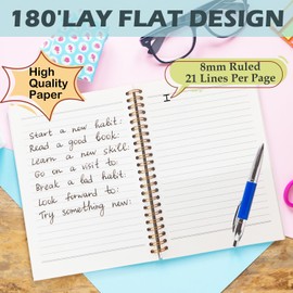 Yhtrg You Got This Inspirational Spiral Notebook Journal, Inspirational Notebook for Women, Motivational Journals, Black Motivational Positive Notebooks for Office School Supplies, 5.5x8.3