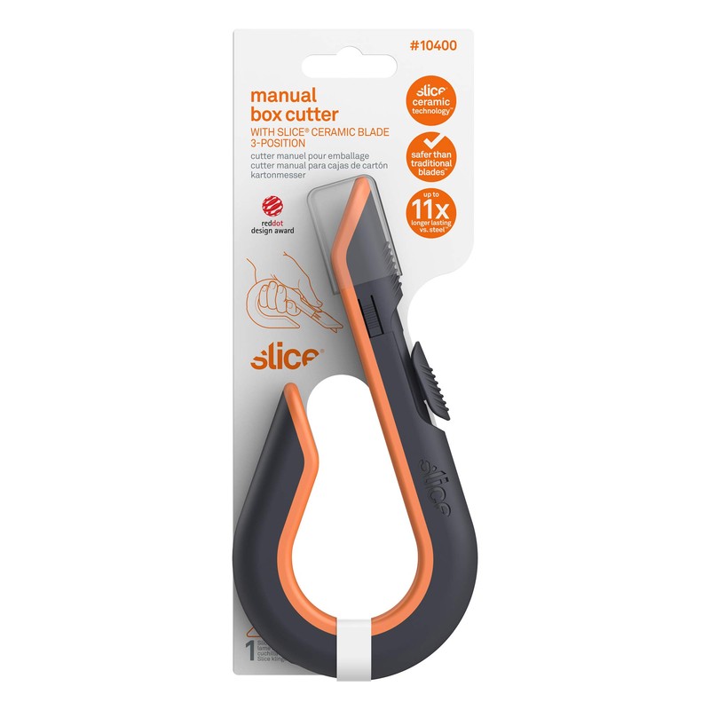 Slice 10503 Box Cutter, Retractable, Utility Knife, Finger Friendly edge,