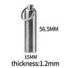 Wakects Waterproof Stainless Steel Pill Box, Pill Holder Keyring for