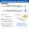 Muzata 20 Pack 1/8" Cable Railing Hardware Kit Swage Lag