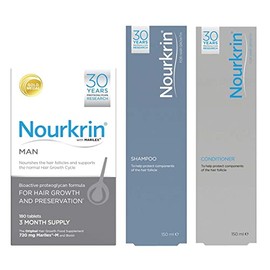 Nourkrin Man Value Pack 180 Tablets, Shampoo and Conditioner