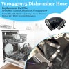 Dishwasher drain hose parts W10445975 Dishwasher Circulation Pump to Sump