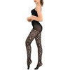HONENNA Patterned Fishnets Tights Black Pantyhose Stockings for Women, 2