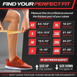 Rymora Calf Compression Sleeves Men Women Shin Splints Running (Pair) (Neon Yellow) (L)