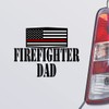 Custom Brother - Firefighter DAD Firefighter Fireman Black Color Car