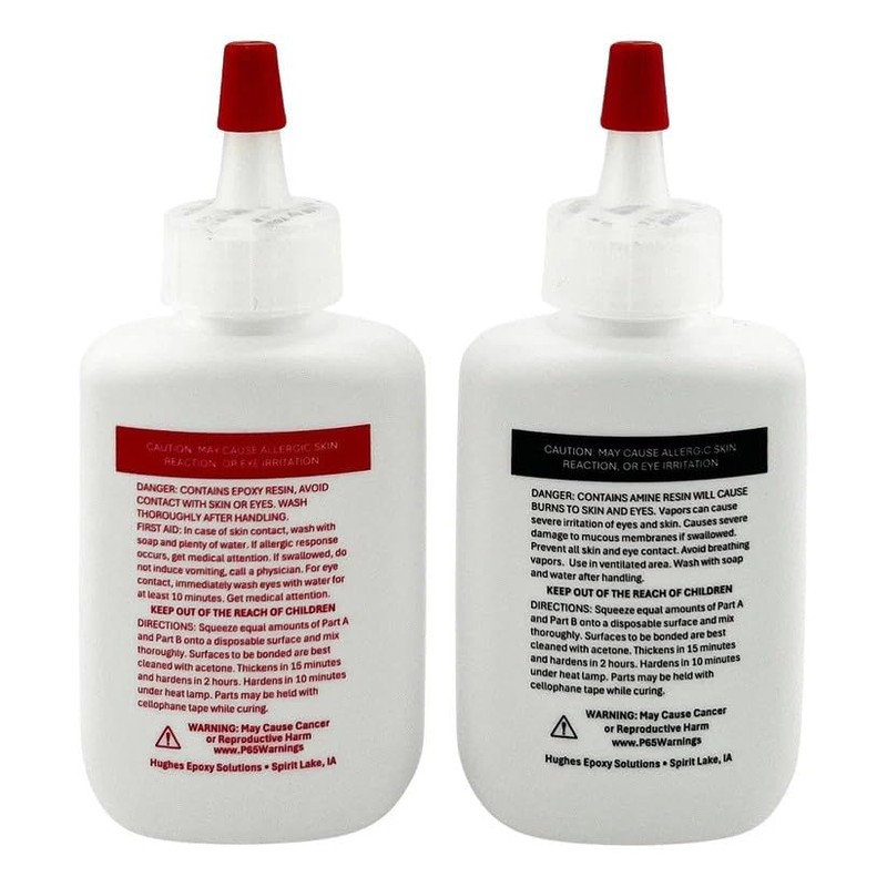 Hughes Epoxy 330 Water Clear Bonding 2.50 oz Pkg of