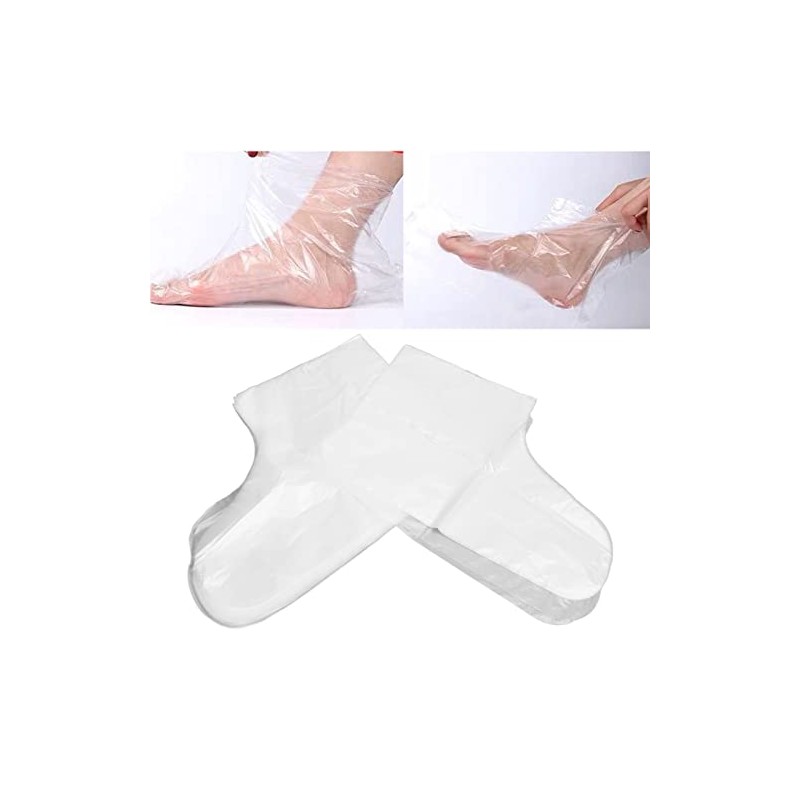 100 Unids Mascarilla Desechable Para Pies Mascarillas Hidratantes De Plástico