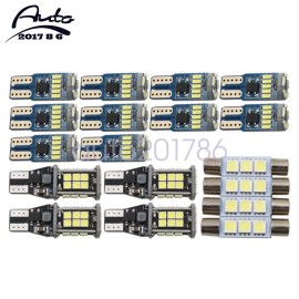 Soillar White light Interior LED Light Bulb Package Kit Fits For Toyota Tundra 07-21
