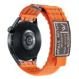 SQHYWJ Watch Band, 0.8 inch (20 mm), 0.9 inch (22 mm), Nylon Leather Watch Strap, 0.8 inch (20 mm), 0.8 inch (22 mm), Comfortable Elastic Belt, Stepless Adjustment Replacement Strap, Sports Loop,