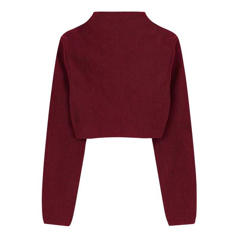 Bolerose Girls 3/4 Sleeve Childrens Kids Bolero (Burgundy, 5-6 Years)