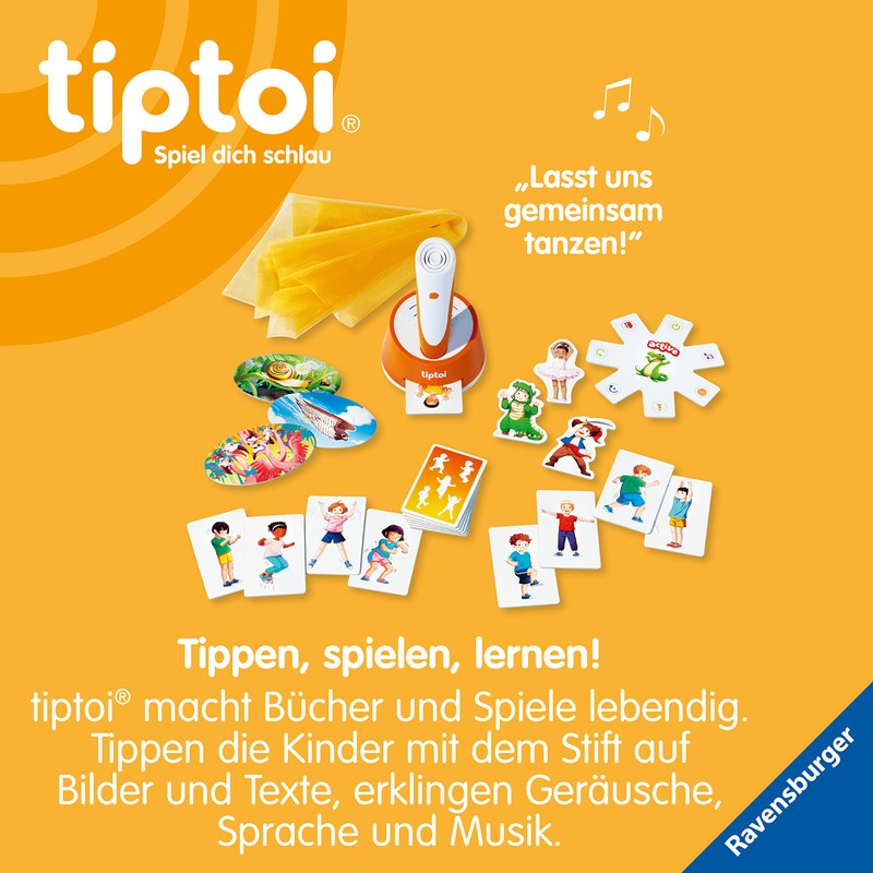 Ravensburger tiptoi® Active Game 00128, Colourful Dance Theatre, Movement Game