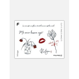 tied love tattoo sticker / tied love 타투스티커