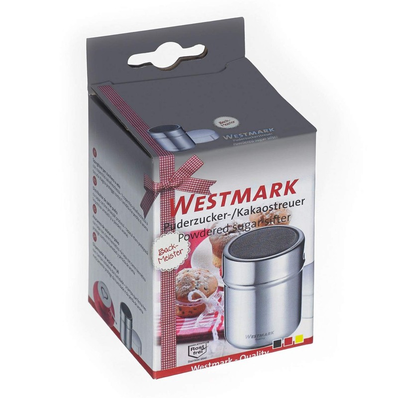 Westmark Powdered Sugar Sifter, Stainless Steel Silver, 6.2 x 6.2