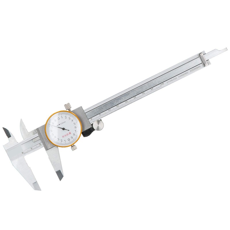 Dial Caliper Vernier Manual Measuring Gauge 0.02mm Accuracy 0150mm