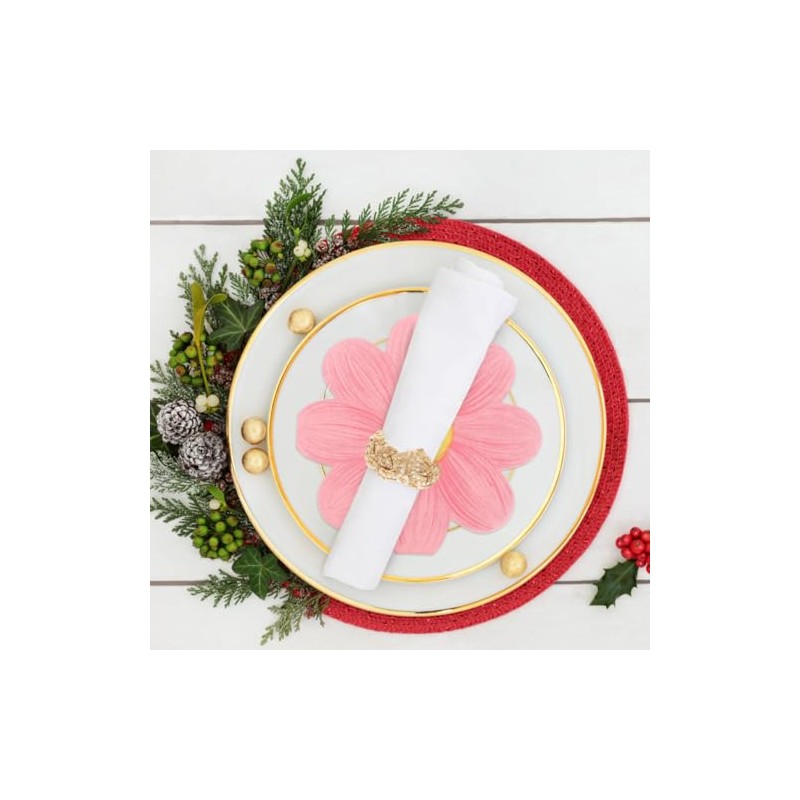 iplusmile Servilletas Rosas Decoradas Con DiseñO De Flor De Margarita