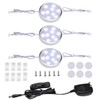 LED Under Counter Lighting Fixture,3 Pack Wired Linkable Under Cabinet