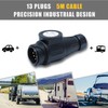 CCLIFE 13-Pin Plug Trailer Adapter for Cars and Trailers 12