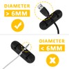 Cable Clips, 3 Packs Cord Management Organizer, Silicone Adhesive Hooks,