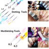 10pcs Nail Art Gel Carving Pen Nail Dotting Tool Silicone