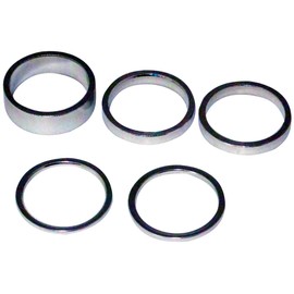 Bazooka AAHSIL Aluminum Head Spacer Set, 1-1/8, Silver, 0.08 inches (2 mm), 0.2 inches (5 mm), 0.4 inches (10 mm)