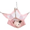 Sommer-Hängematte, Meerschweinchen-Hängematte, atmungsaktive Doppel-Hängematte für Eichhörnchen und Frettchen, atmungsaktiver Netzschlafsack,