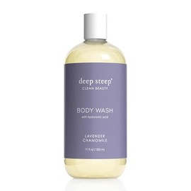 Deep Steep Body Wash with Hyaluronic Acid for Optimal Skin Hydration 17oz (Lavender Chamomile)