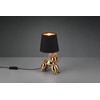 Reality Leuchten Bello R50241079 Table Lamp Ceramic Gold-Coloured Ceramic Fabric