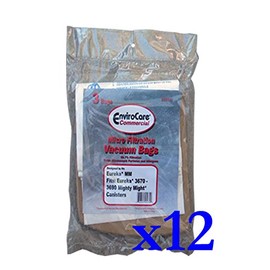 36 Eureka Style MM Commercial Bags Allergy Mighty Mite Vacuum, Canister Limited, Sanitaire Vacuum Cleaners, 3670, 3680, 3690, 602695, 60295B, 60295-12, 60296, 60296-12(filteraire), 60297-10, S3681B, SC3683A, SC3686A