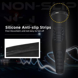 Mingzhe Padded Elbow Forearm Sleeves Compression Arm Protective Sleeve Basketball Shooting Protective Pad