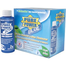 Valterra V23017 'Pure Power Blue' Waste Digester and Odor Eliminator - 4 oz. Bottle, (Pack of 6)