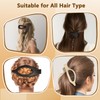 Fidqiog 6 Pcs Flat Hair Clips for Women, 3 Styles
