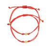 2 Pulseras de Hilo Rojo con Iniciales - Personalizada para