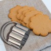 ALLTOP Scalloped Biscuit Cutters with Handle, Stainless Steel Cookie Cutter,