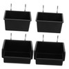 ABOOFAN 4pcs Pegboard Organizer Bins Wall Mounted Tool Holders for
