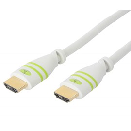 TECHLY 5 m High Speed ​ ​ HDMI Cable with Ethernet A/A M/M White icoc Hdmi-4 – 050 WH – HDMI Cables (HDMI, HDMI, MALE, Male, Gold, White)