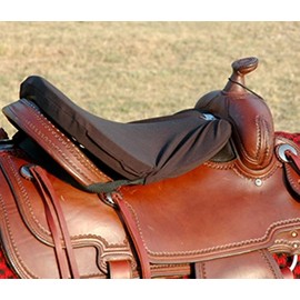 Cashel Foam Luxury Western Tush Cushion, Black, Deluxe 1/2"