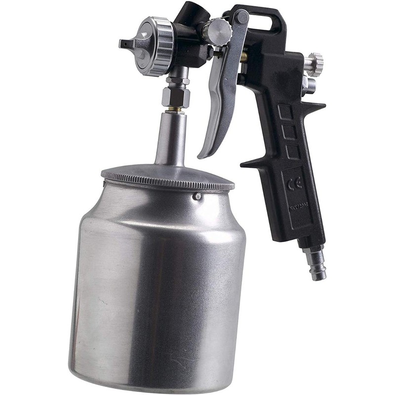 FERM Farbspritzpistole mit Oberbecher – Pneumatisch - 750 cc –