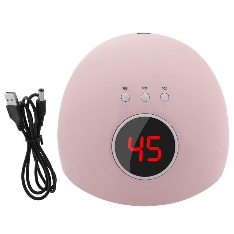 24W LCD Display UV Nail Dryer Dual Light Sources Gel