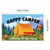 LOONELO Happy Camper Backdrop with 70.9"X43.3", Large Size Polyester Fabric