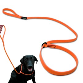 DogBone Pocket Slip Lead (Blaze Orange) | Dog Leash Slip Lead | Dog Leash | Dog Collar and Leash Set | Dog Training Slip Lead | Dog Lead Leash | Waterproof Dog Leash