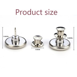 Suweiyuanshiyi 15 Pairs Magnetic Curtain Buckle with Tack Curtain Weights Magnets Button Magnetic Curtain Clip to Prevent Light from Leaking & Curtains from Being Blown Around, Silver