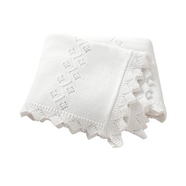 Wugugu Cotton Baby Blankets Knitted for Newborn Boys Girls Breathable Toddler Neutral Nursery Swaddle Wrapping Crib 30 x 40 in